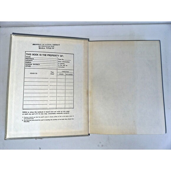 Vintage Earth Science The World We Live In Textbook Namowitz Stone 1970s - Picture 2 of 16